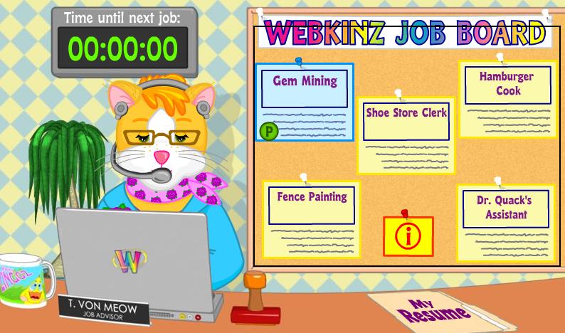 Webkinz Jobs